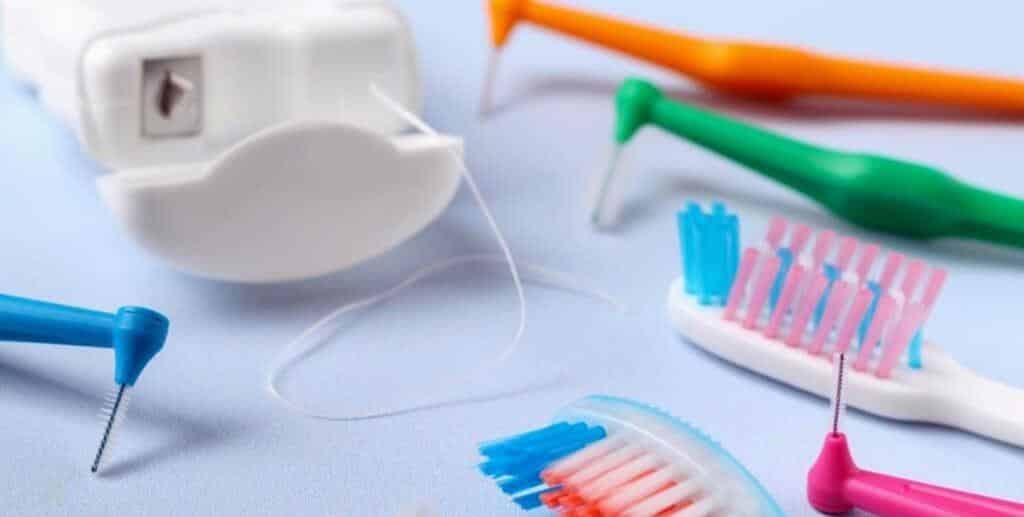 Dental floss, toothbrushes and interdental cleaning aids